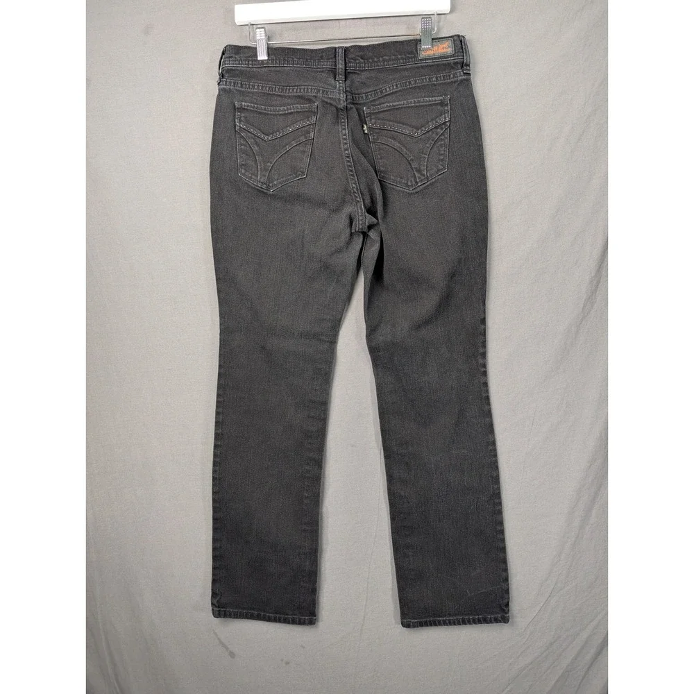 Levis 505 Straight Leg Jeans Womens 10M W30 L32 Black Denim